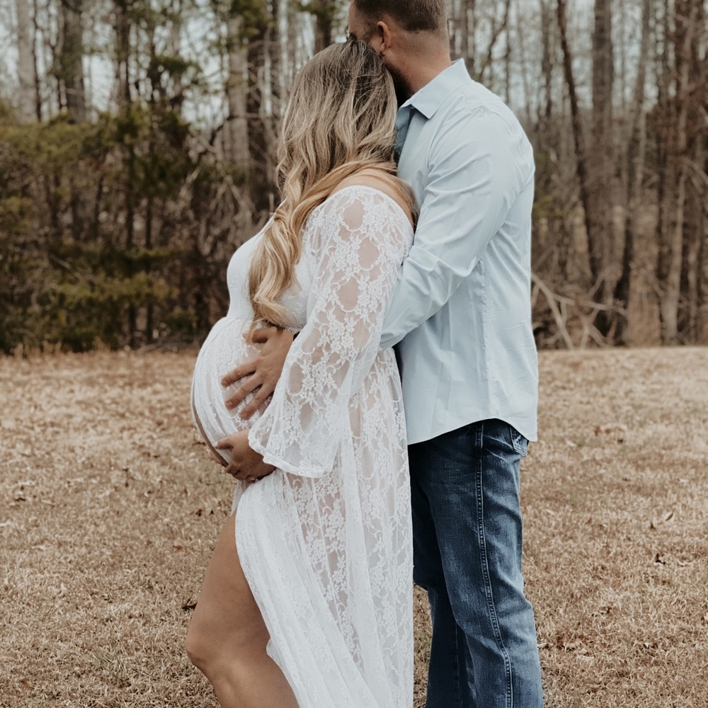 Maternity gown XL - pink blush maternity